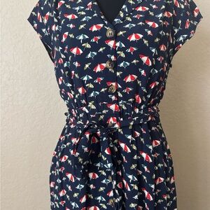 Anthropologie Maeve Multicolor Patterned Dress